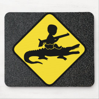 Croc Baby Hazard Mouse Pad