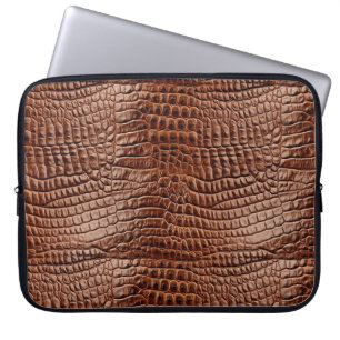 Croc Print Laptop Case 15"