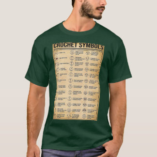 Crochet and Knitting Crochet Symbols  T-Shirt