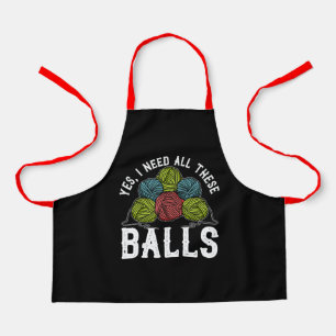 Crochet And Knitting Yarn Crocheting Knitting Day Apron