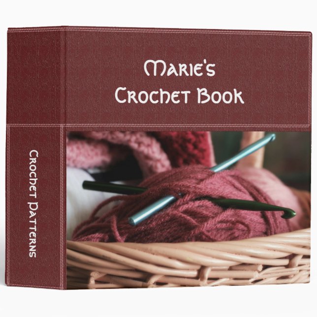Crochet Binder (Front/Spine)
