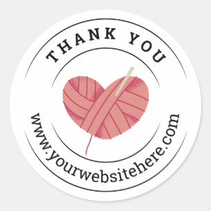 Crochet Business Thank You Packaging Sticker