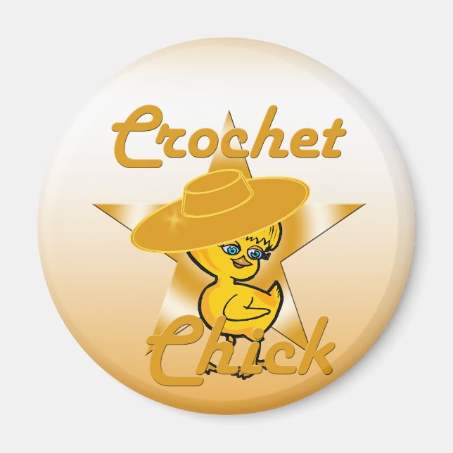 Crochet Chick #10 Magnet (Front)