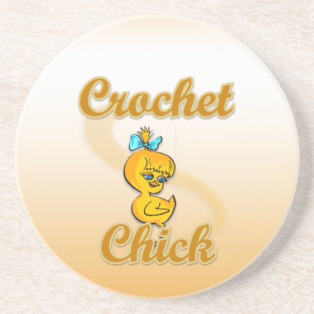 Crochet Chick Coaster (Front)
