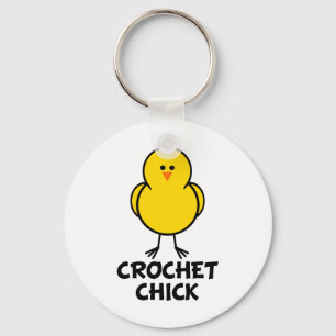 Crochet Chick Keychain