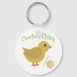 Crochet Chick Keychain