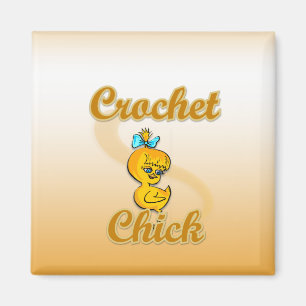 Crochet Chick Magnet