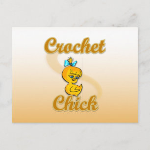 Crochet Chick Postcard