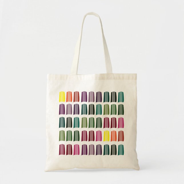 Crochet Colourful Knitting Yarn Pattern Crochet Tote Bag (Front)