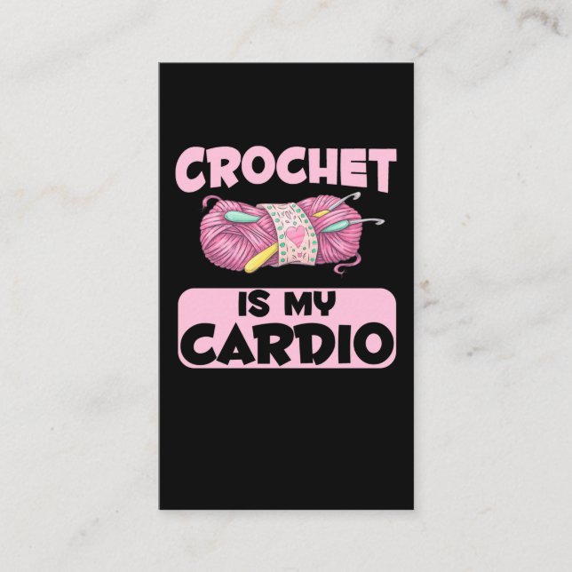 Crochet Crafting Mother Aunt Yarn Humour Business Card (Front)
