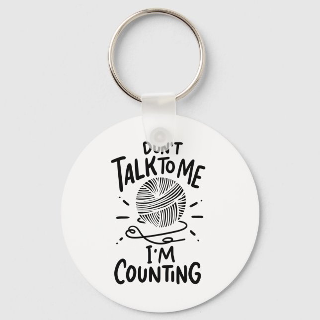 Crochet Crocheting Keychain (Front)