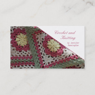 Crochet et carte de visite personnalisable de