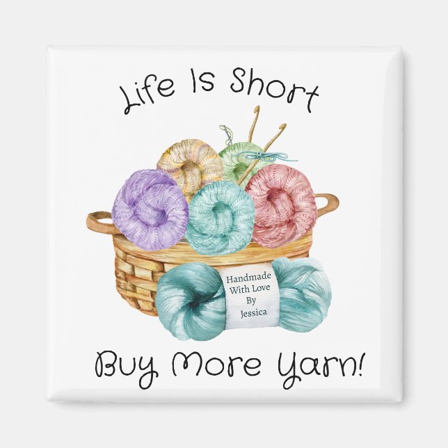 Crochet Funny Personalized Magnet (Front)