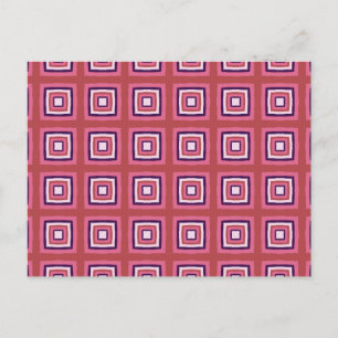 Crochet Granny Square Blankets - Pink Purple White Postcard