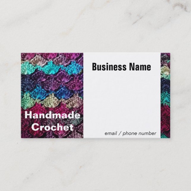 Crochet Handmade Business Card (Front)