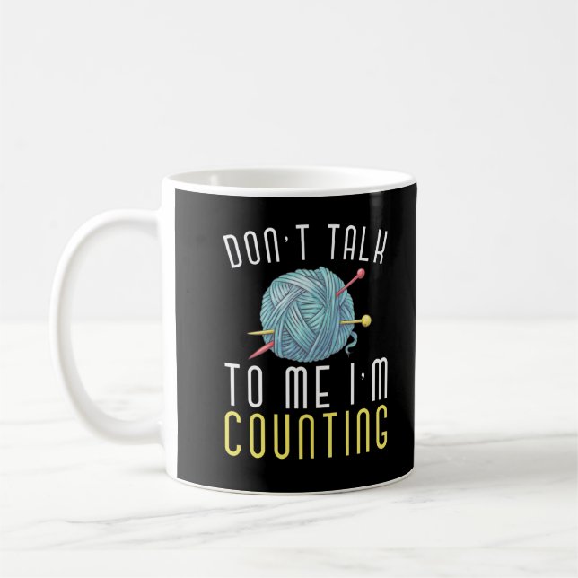 Crochet Hobby Crafting Yarn Lover Coffee Mug (Left)