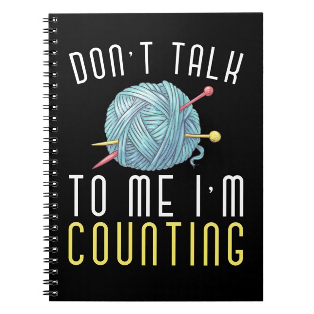 Crochet Hobby Crafting Yarn Lover Notebook (Front)