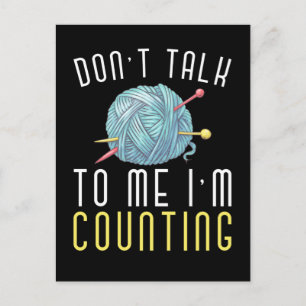 Crochet Hobby Crafting Yarn Lover Postcard