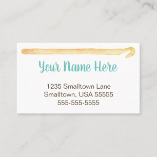 Crochet Hook Handmade Business Card