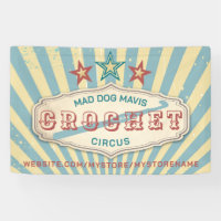 Crochet hook vintage circus craft show display