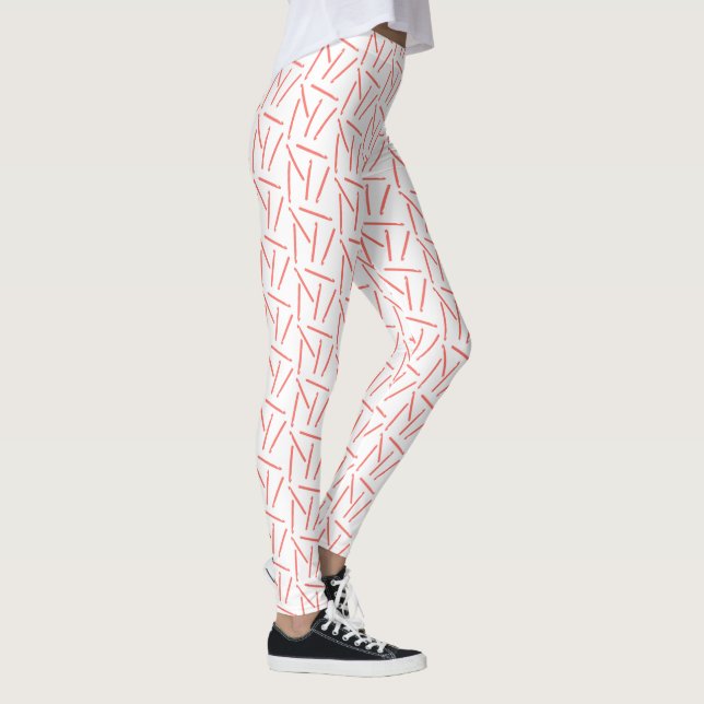 Crochet Hooks Print Crafts Coral Leggings (Right)