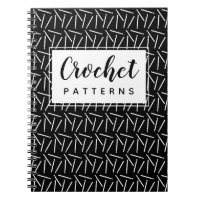 Crochet Hooks Yarn Crafts Pattern Organizing Dark