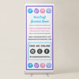 Crochet & Knit Craft Fair Retractable Banner
