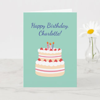 Crochet Knitting Crafty Mom Custom Happy Birthday  Card