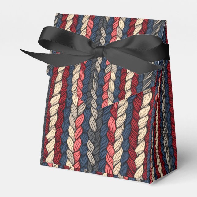 Crochet/Knitting Yarn Favor Box (Front Side)