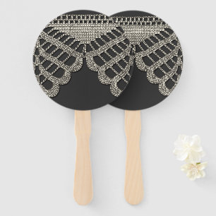 Crochet Lace Hand Fan