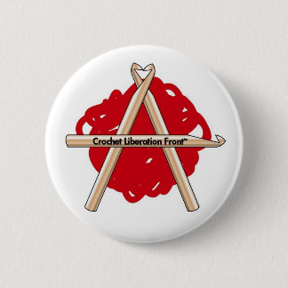 Crochet Liberation Front 2 Inch Round Button