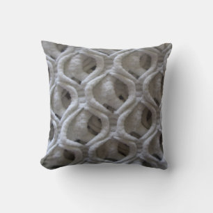 Crochet Look Throw Pillow