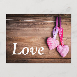 Crochet Lovely Hearts Postcard