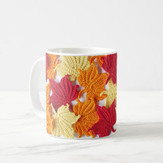 Crochet Maple Leaves Mug