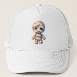 Crochet Mummy Trucker Hat
