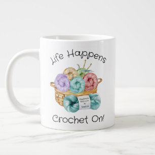 Crochet On Personalized Giant Coffee Mug