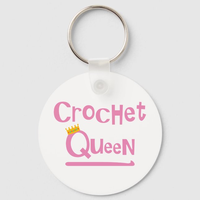 Crochet Queen Keychain (Front)