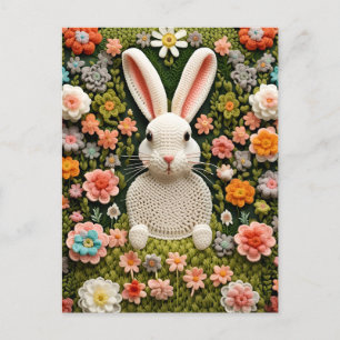 Crochet Rabbit, Postcrossing Postcard