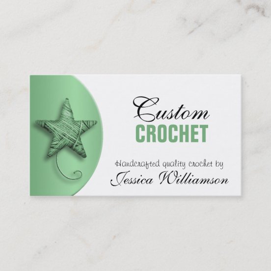 free printable crochet business card templates for word