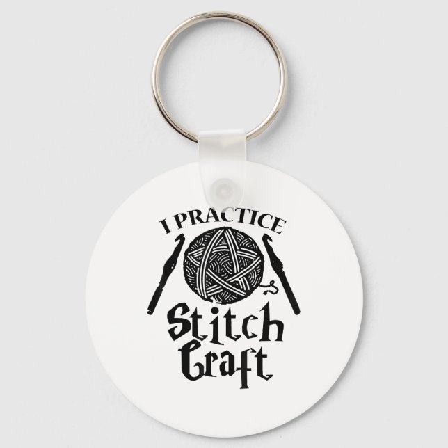 Crochet Stitch Craft  Keychain (Front)