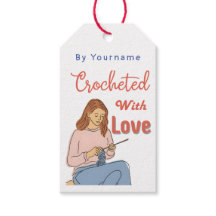 Crochet with love Handmade gift tag with careguide
