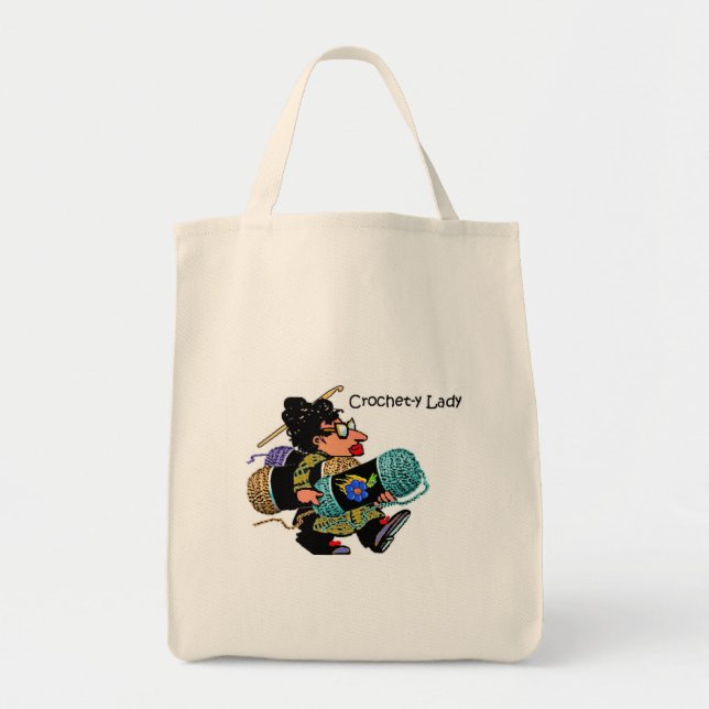 Crochet-y Lady Eco Tote (Front)