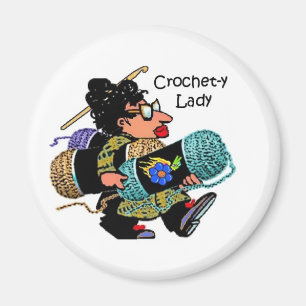 Crochet-y Lady Magnet