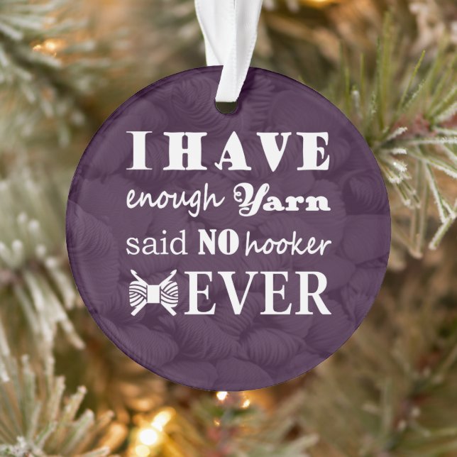 Crochet - Yarn Hoarder Crafts Dark Ornament (Tree)