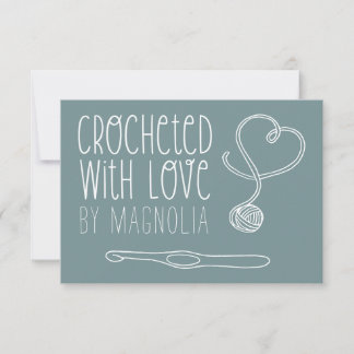 Crocheted with Love Handmade Card