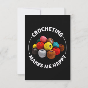 Crocheting Crochet Knitting Crocheter Thank You Card