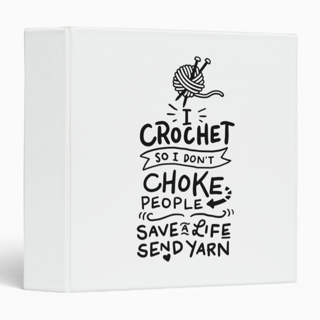 Crocheting Crochet Wool Binder (Front/Spine)