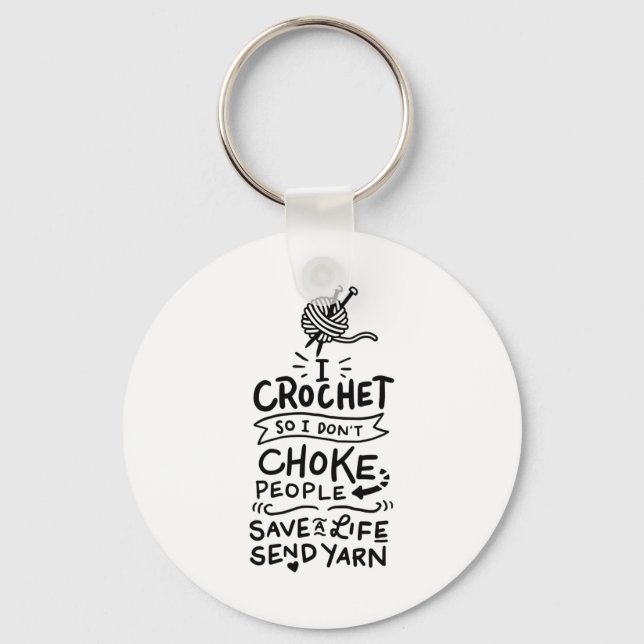 Crocheting Crochet Wool Keychain (Front)