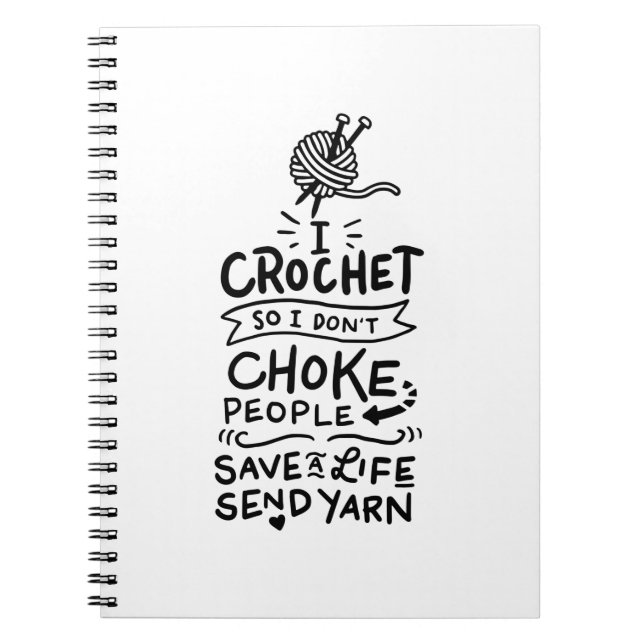 Crocheting Crochet Wool Notebook (Front)