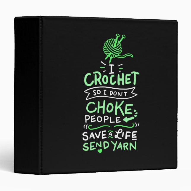 Crocheting Crocheter Gift Binder (Front/Spine)
